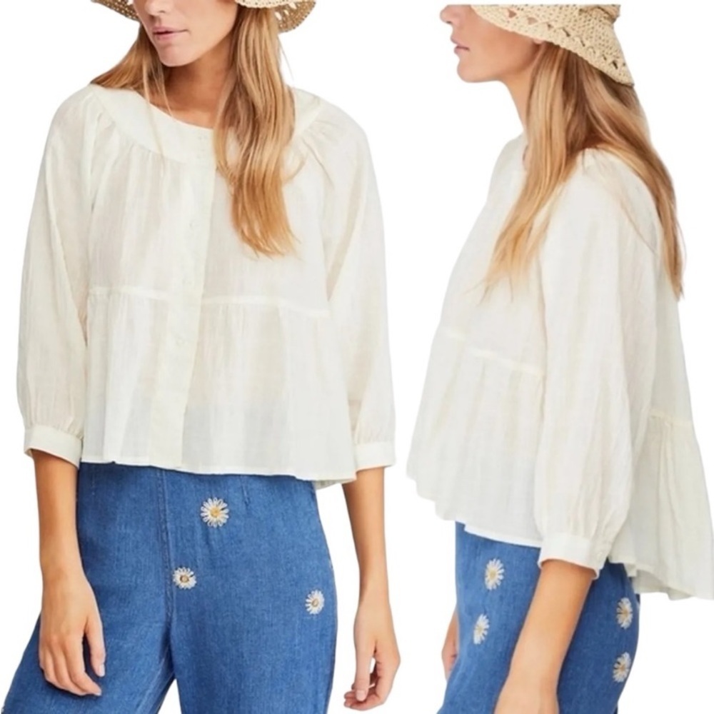 We The Free Sea to Shore Babydoll Top. Size M